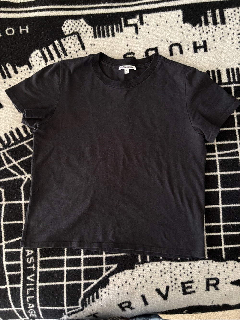 Reformation Black T Shirt